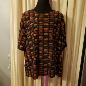 Grove Avenue Blouse 100% Silk Medium